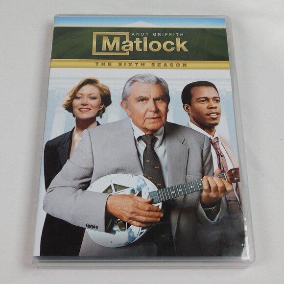 Matlock 1991 6th Season 6 DVD Set 2011 Crime Drama Andy Griffith Nancy Stafford - Picture 1 of 10